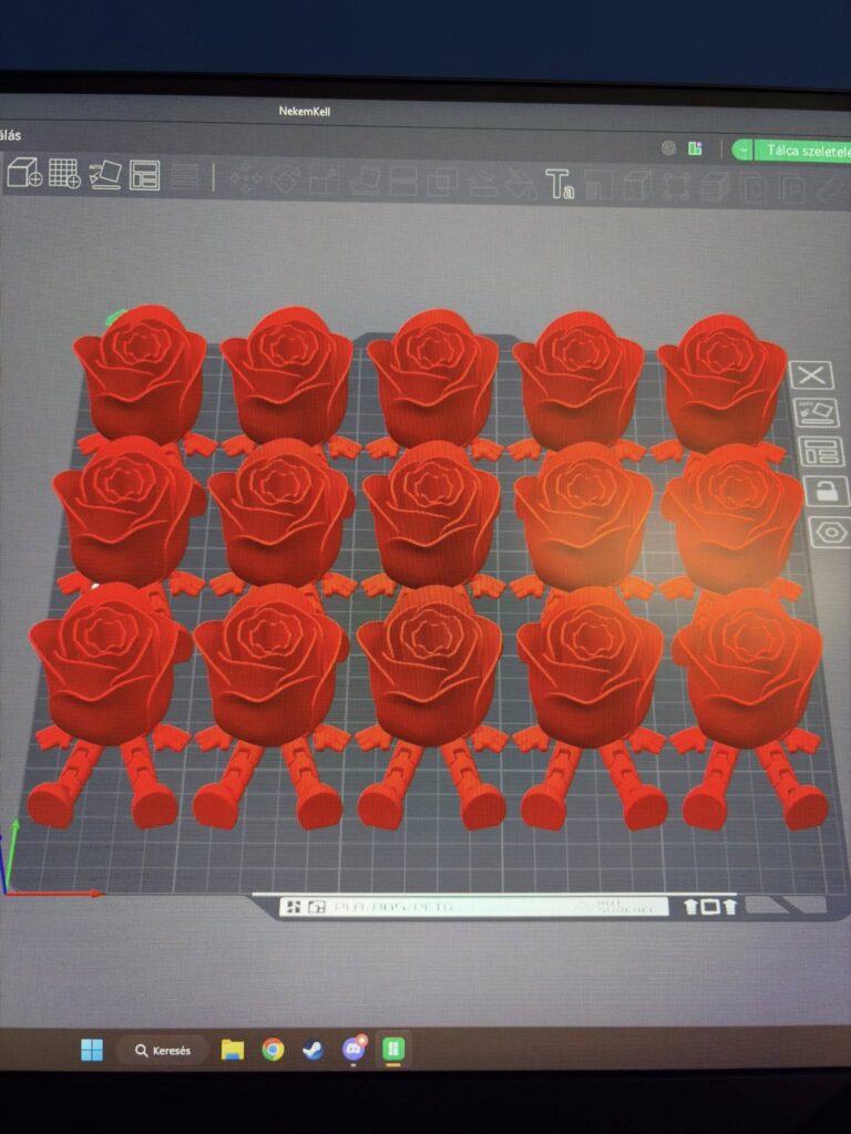 Nőnapi ajándék rózsa figura